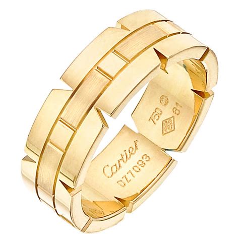 mens ring cartier|cartier men's tank ring.